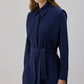 Camicia in popeline con cintura