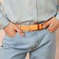 Cintura intrecciata arancione neon Amalfi