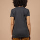 T-shirt da donna Night Watch nera con stampa grafica