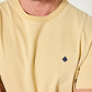 T-shirt Bart in cotone biologico giallo pallido
