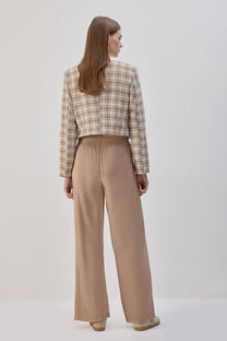 Pantaloni scuba a vita elasticizzata