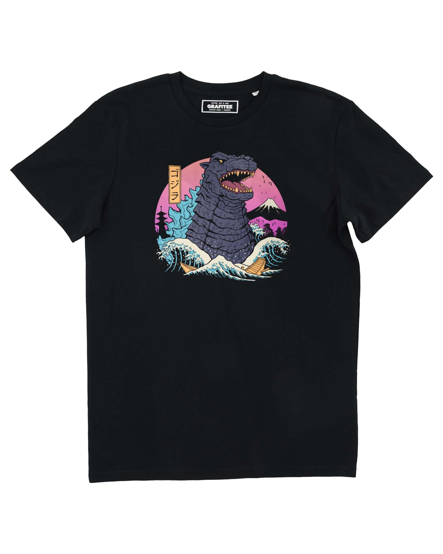 T-shirt Godzilla Rad Zilla Wave in cotone biologico