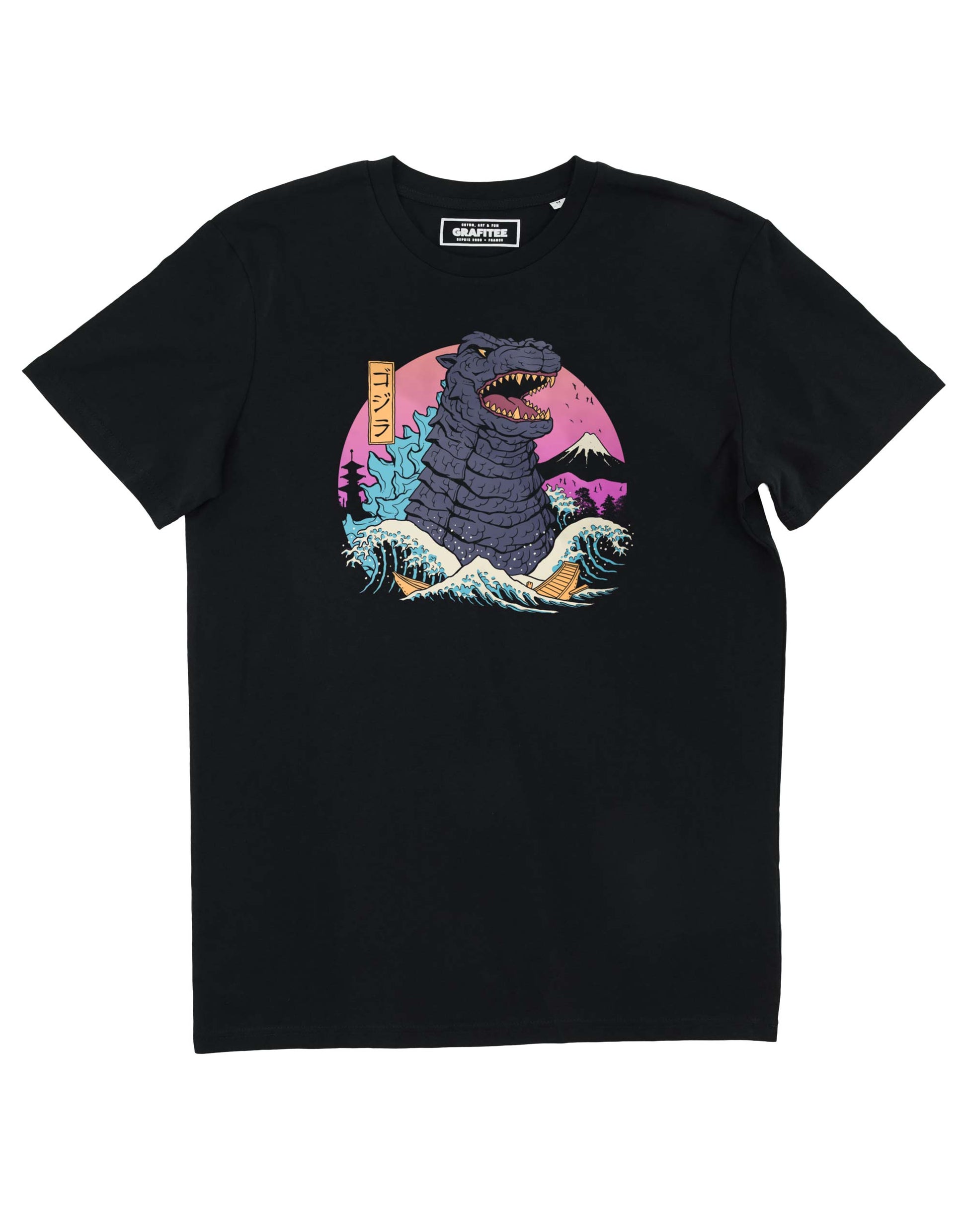 T-shirt Godzilla Rad Zilla Wave in cotone biologico