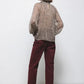 Pantaloni aderenti cinque tasche bordeaux