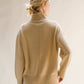 Maglione dolcevita lungo in misto cashmere