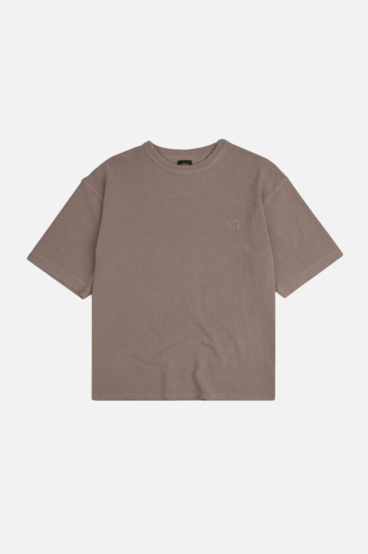 T-shirt oversize pesante in cotone biologico pigment-dyed Brindle
