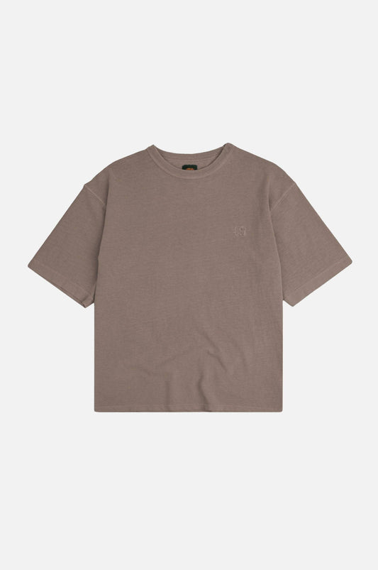 T-shirt oversize pesante in cotone biologico pigment-dyed Brindle