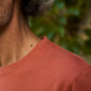 T-shirt Gandria color ruggine in cotone biologico