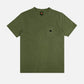 T-shirt uomo pigmentata in cotone biologico verde quercia