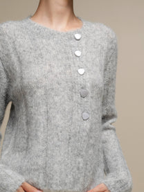 Cardigan in maglia morbida con bottoni