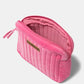 Borsa in velluto trapuntato con logo