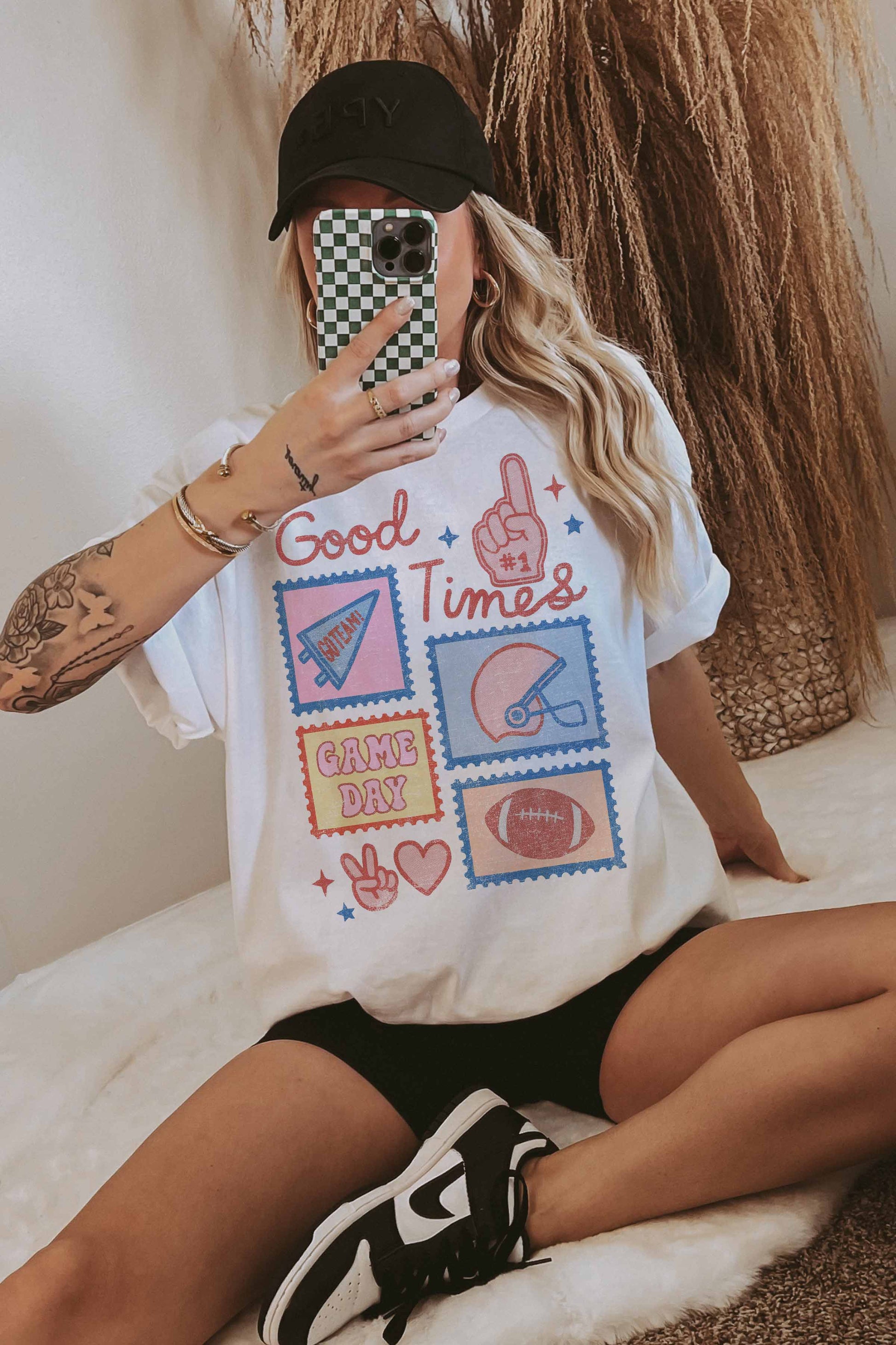 T-shirt oversize grafica Game Day
