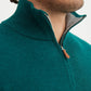 Maglione collo trucker “Cashmere Touch” verde abete