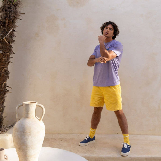 Pantaloncini estivi uomo in cotone e lino