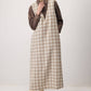 Abito lungo in tweed senza maniche