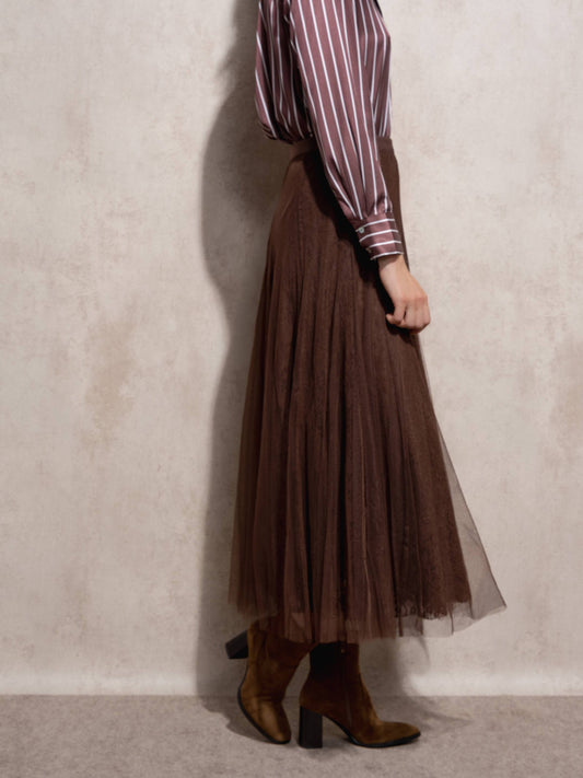 Gonna midi in tulle elegante