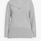 Maglia in Lana e Cashmere con Collo a Cascata