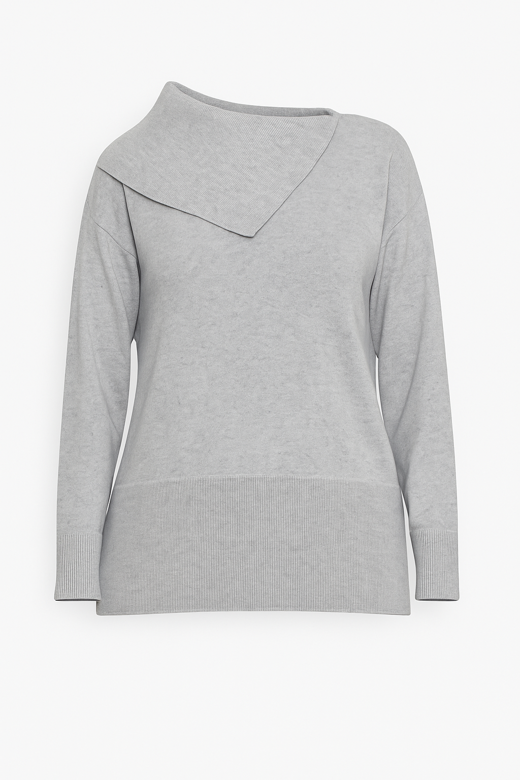 Maglia in Lana e Cashmere con Collo a Cascata