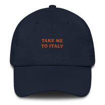 Cappellino da baseball “Take Me to Italy” con ricamo