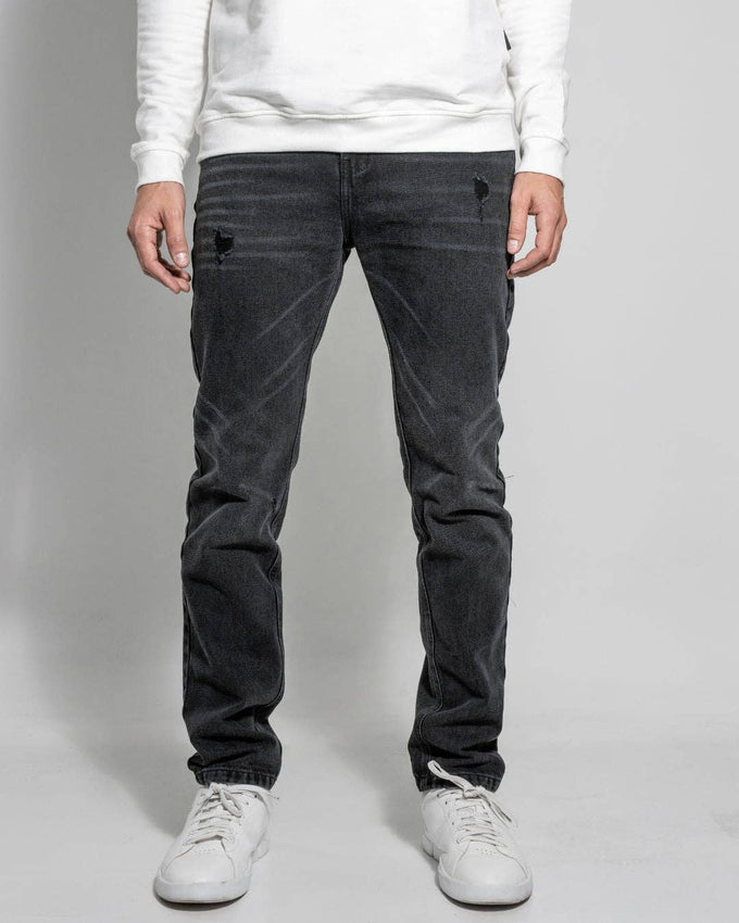 Jeans Uomo Stretch Nero Rotten