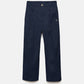 Pantaloni a sigaretta con pieghe in cotone