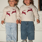 Maglione bambino con renne natalizie