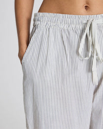 Pantaloni Savita in cotone biologico a righe