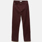 Pantaloni aderenti cinque tasche bordeaux