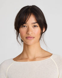 Maglia in lana Amalie bianco sporco