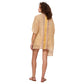 Kimono estivo boho in cotone a maniche corte