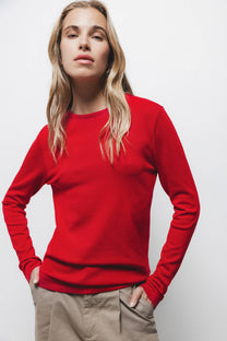 Maglione in maglia rasata girocollo