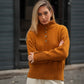 Maglione in lana con collo alto e bottoni