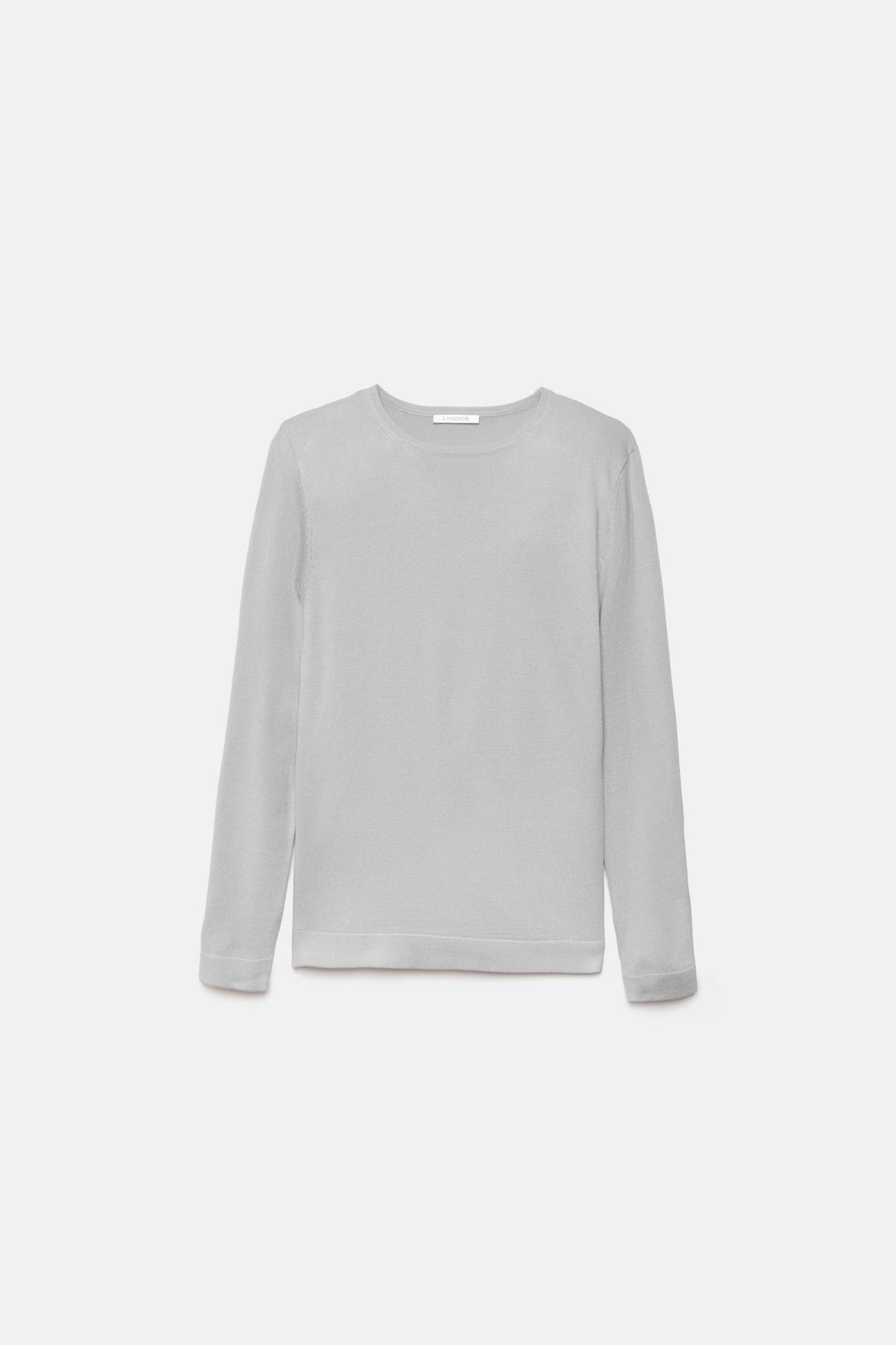 Maglione girocollo in maglia rasata