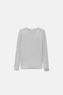 Maglione girocollo in maglia rasata