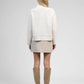 Minigonna Julinia beige con strass