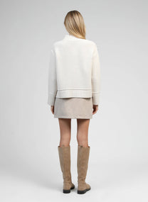 Minigonna Julinia beige con strass