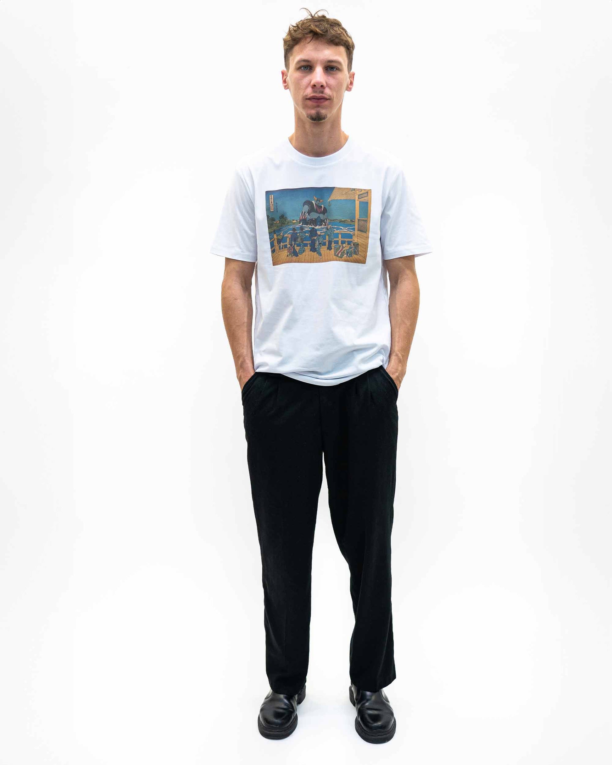T-shirt unisex Showtime con stampa giapponese