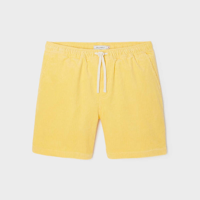 Pantaloncini in velluto giallo Beach Horizon
