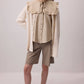 Camicia in misto cotone con maxi colletto marinara e volant