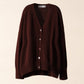 Cardigan rilassato in misto cashmere