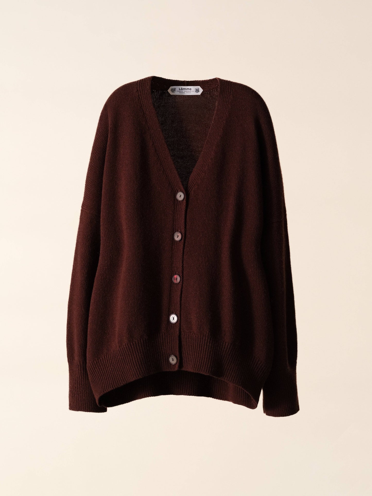 Cardigan rilassato in misto cashmere