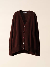 Cardigan rilassato in misto cashmere