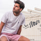 T-shirt Surfer in Cotone Biologico Bianca