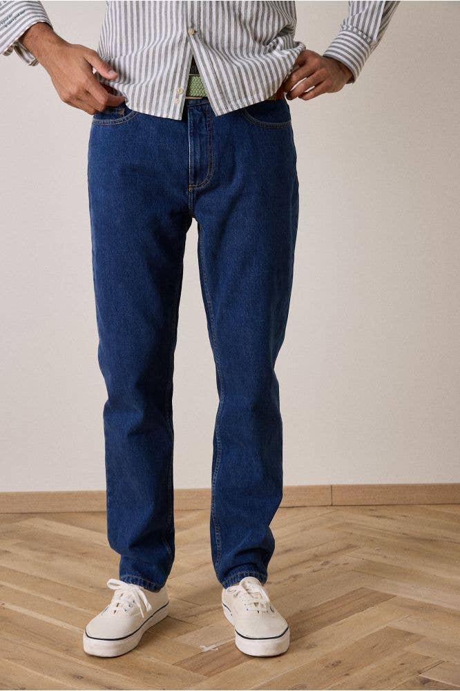 Jeans slim da uomo Cooper in denim blu