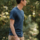 T-shirt sostenibile con taschino in cotone riciclato