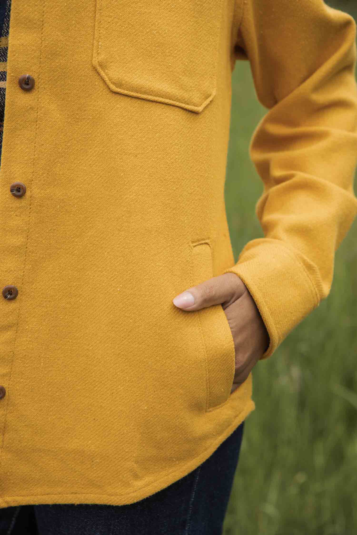 Camicia Dawson pesante in oro antico