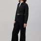 Pantaloni cargo in gabardine neri