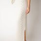 Gonna lunga a trecce in misto cashmere