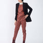 Pantaloni in pelle Napa