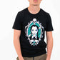 T-shirt Wednesday Addams con grafica Netflix